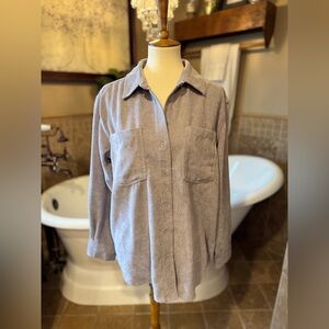 Velvet Heart Gray Button-Up Jacket xl